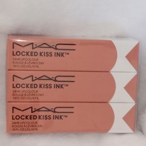 Mac cosmetics sealed 3 pack  Mac locked kiss ink shade #68 teaser